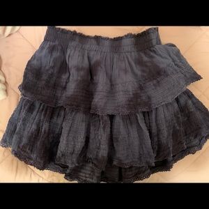 Aerie rock n ruffle tie dye skirt